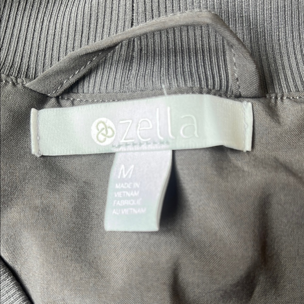 Zella Gray Lightweight Full Zip Post Workout Pock… - image 3